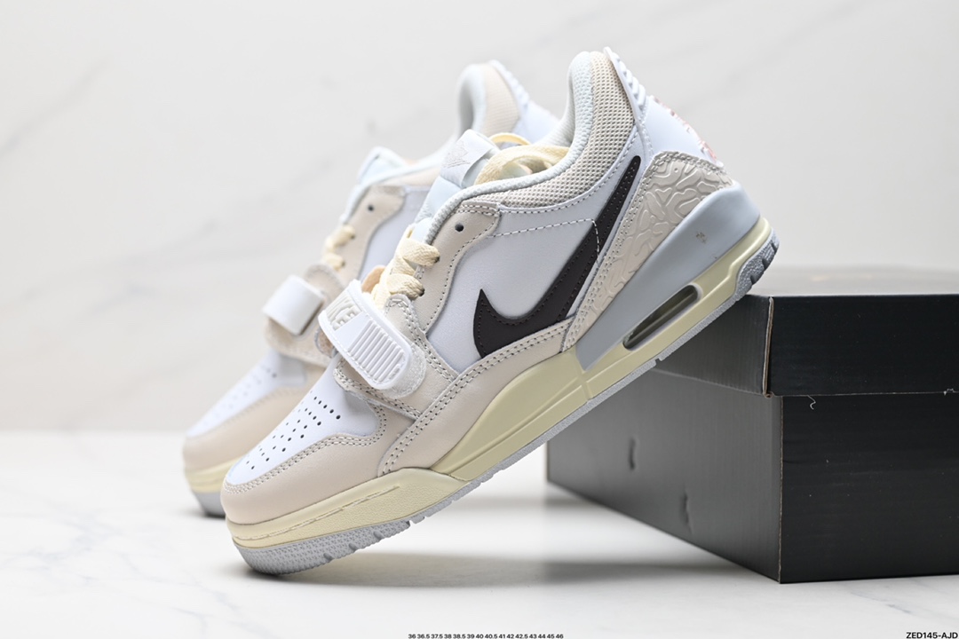 耐克Nike Air Jordan Legacy 312 Low”Whit Grey Fog/Blu Red“乔丹最强三合一混合版本低帮文化休闲运动篮球鞋 HJ3483-101