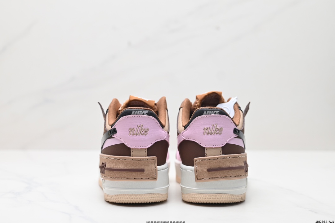 Nike WMNS Air Force 1 Shadow 马卡龙军空一号轻增量高低帮搭百板鞋 DZ1847-200