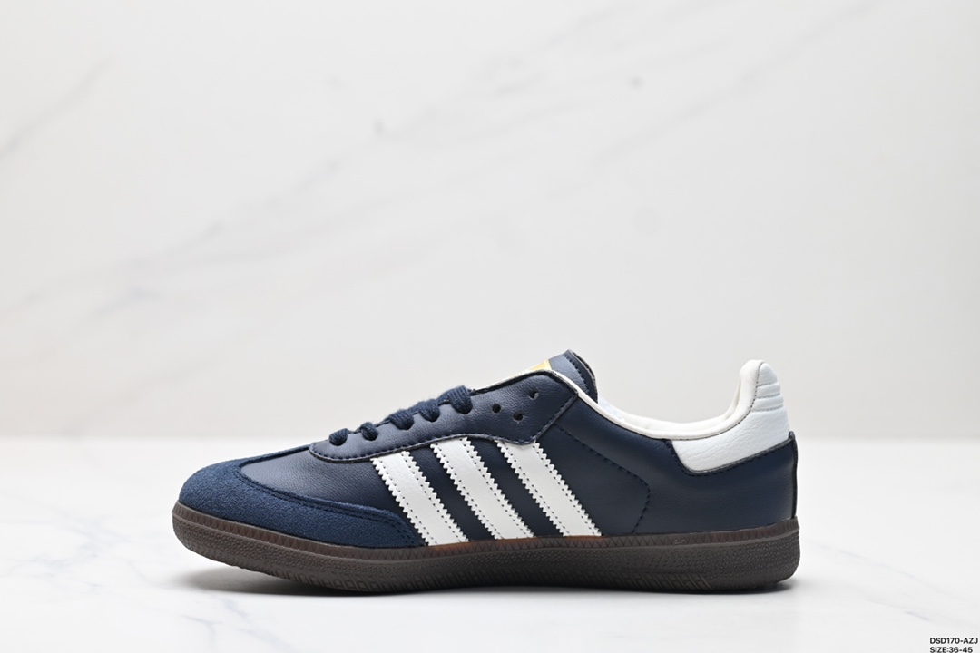 💰80版本 真标✅阿迪达斯三叶草 Originals Samba OG 桑巴舞系列绅士德训足球风百搭低帮休闲运动板鞋 货号:CQ2218 尺码:36-45 ID:DSD170-AZJ