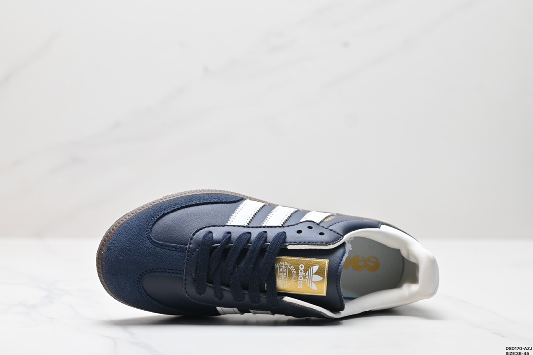 💰80版本 真标✅阿迪达斯三叶草 Originals Samba OG 桑巴舞系列绅士德训足球风百搭低帮休闲运动板鞋 货号:CQ2218 尺码:36-45 ID:DSD170-AZJ