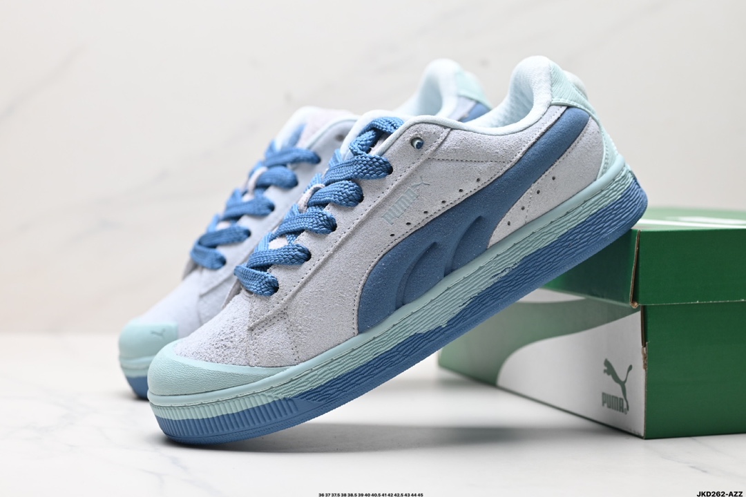 Puma Suede XL Crush复古单品 彪马 防滑耐磨低帮德训板鞋 399415-01