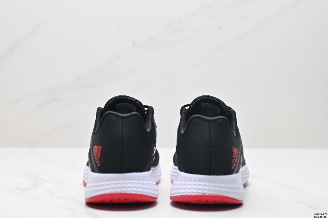 💰150
真标✅Adidas DURAMO SL轻盈跑鞋
adidas跑鞋设计总是呈现出一种经典低调的感觉，但Ultra Boost与Alphabounce这两个系列的出现，让市场掀起了一阵潮流 这款adidas Duramo 虽然不及前面那两款鞋子那么耀眼，但其主打的cloudfoam科技还是非常让人期待的。Cloudfoam是adidas家的另一种减震科技，减震性能不错，能够给脚底提供舒适的缓震感受
货号:FV8786
尺码:40-45
ID:JJD419-AZF