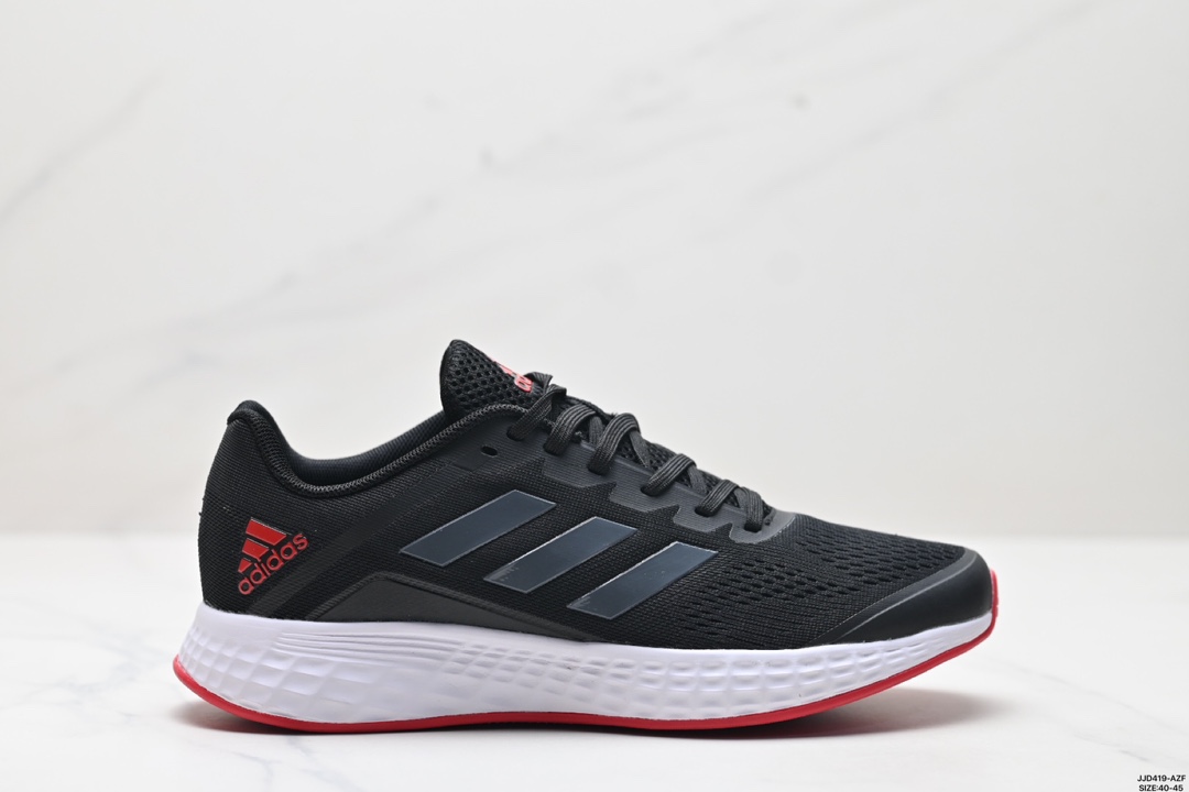 💰150
真标✅Adidas DURAMO SL轻盈跑鞋
adidas跑鞋设计总是呈现出一种经典低调的感觉，但Ultra Boost与Alphabounce这两个系列的出现，让市场掀起了一阵潮流 这款adidas Duramo 虽然不及前面那两款鞋子那么耀眼，但其主打的cloudfoam科技还是非常让人期待的。Cloudfoam是adidas家的另一种减震科技，减震性能不错，能够给脚底提供舒适的缓震感受
货号:FV8786
尺码:40-45
ID:JJD419-AZF
