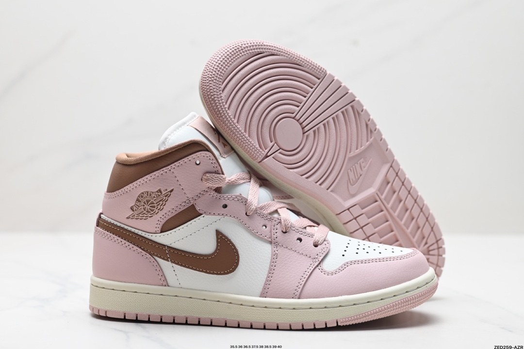 Nike Air Jordan 1 Retro Mid OG AJ1代迈克尔·乔丹中帮耐克经典复古百搭休闲文化运动篮球鞋 BQ6472-620