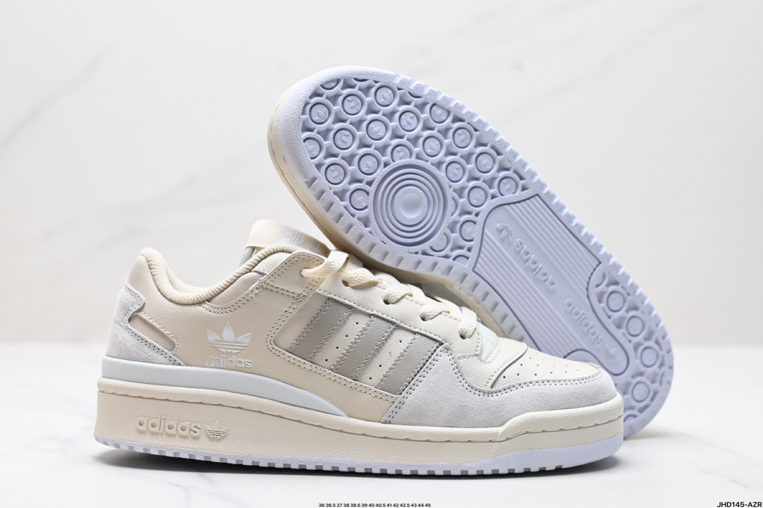 Adidas Forum LOW CL三叶草低邦 经典魔术贴复古板鞋 男女潮流头层皮休闲鞋  IG2999