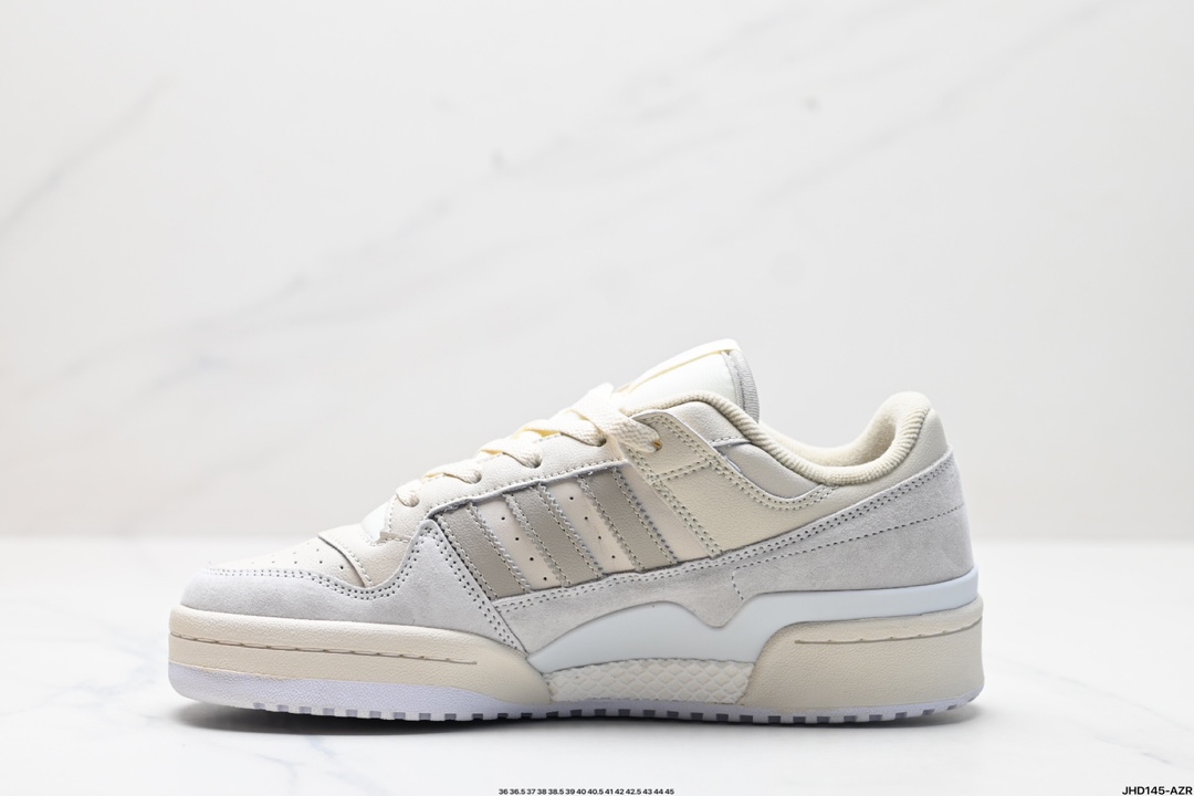 Adidas Forum LOW CL三叶草低邦 经典魔术贴复古板鞋 男女潮流头层皮休闲鞋  IG2999