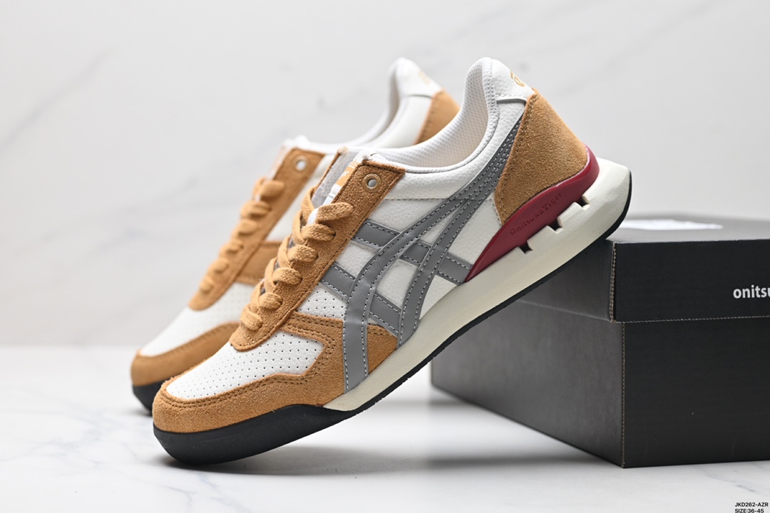 Onitsuka Tiger鬼塚虎 Ultimate 81 EX 绒面革 防滑耐磨低帮 生活休闲鞋  1183B510-103