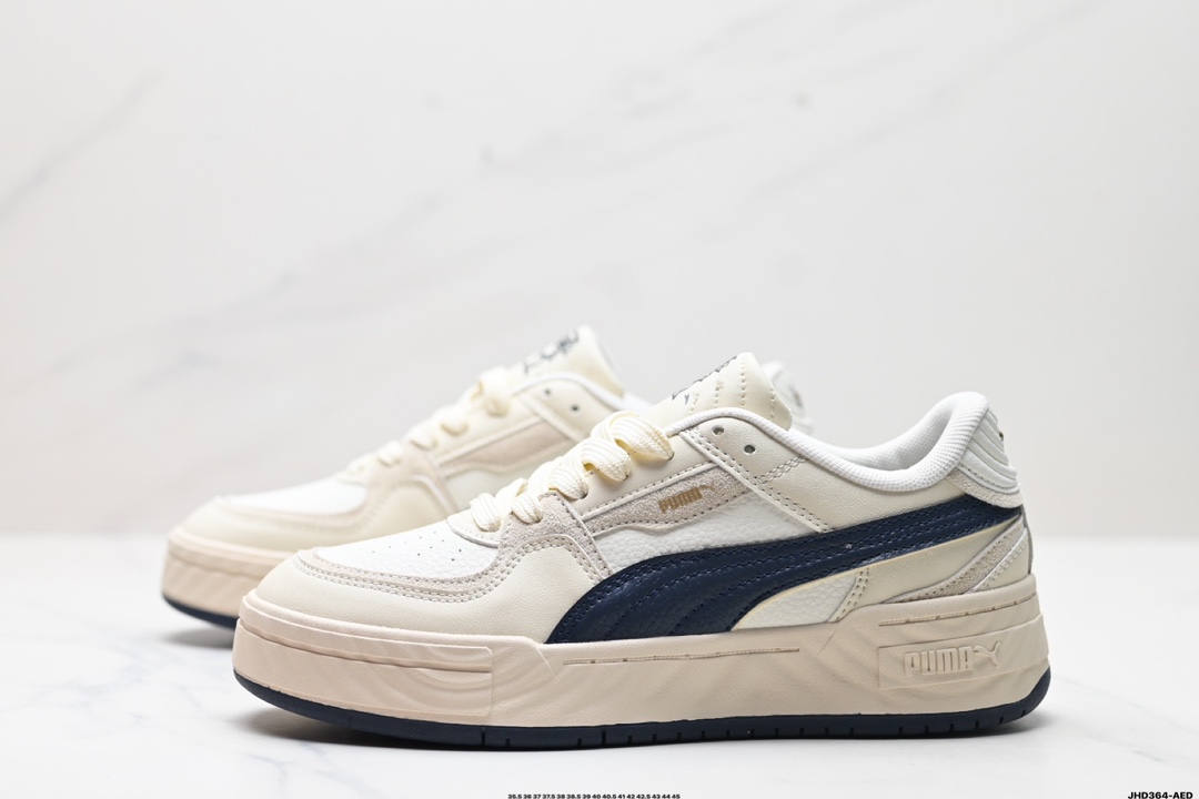 PUMA Ca Pro 合成革牛剖层革头层牛皮 舒适 低帮 彪马板鞋  395773-02