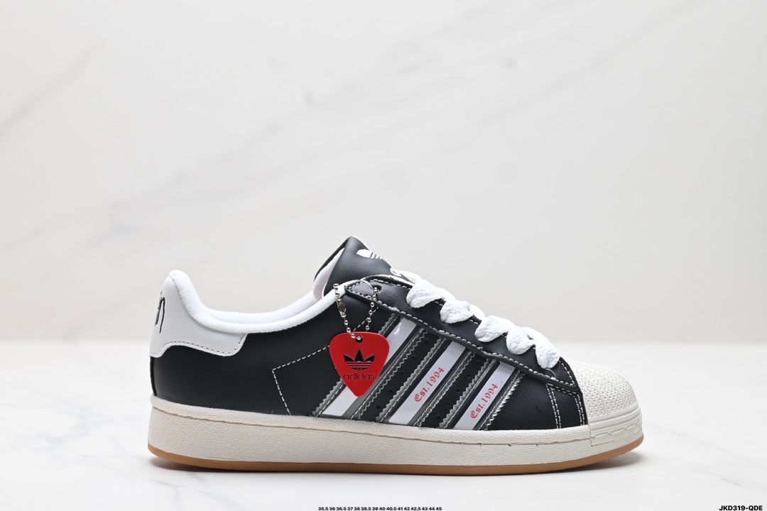 Korn x Adidas originals SUPERSTAR 阿迪达斯三叶草 贝壳头 舒适百搭 防滑耐磨低帮 板鞋  IH1313