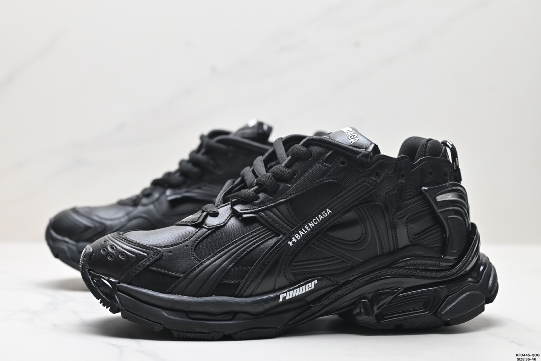 巴黎世家BALENCIAGA Runner Sneaker”Grey/Black/Blue/Red“慢跑系列低帮慢跑鞋  813793 WRUNG 0123