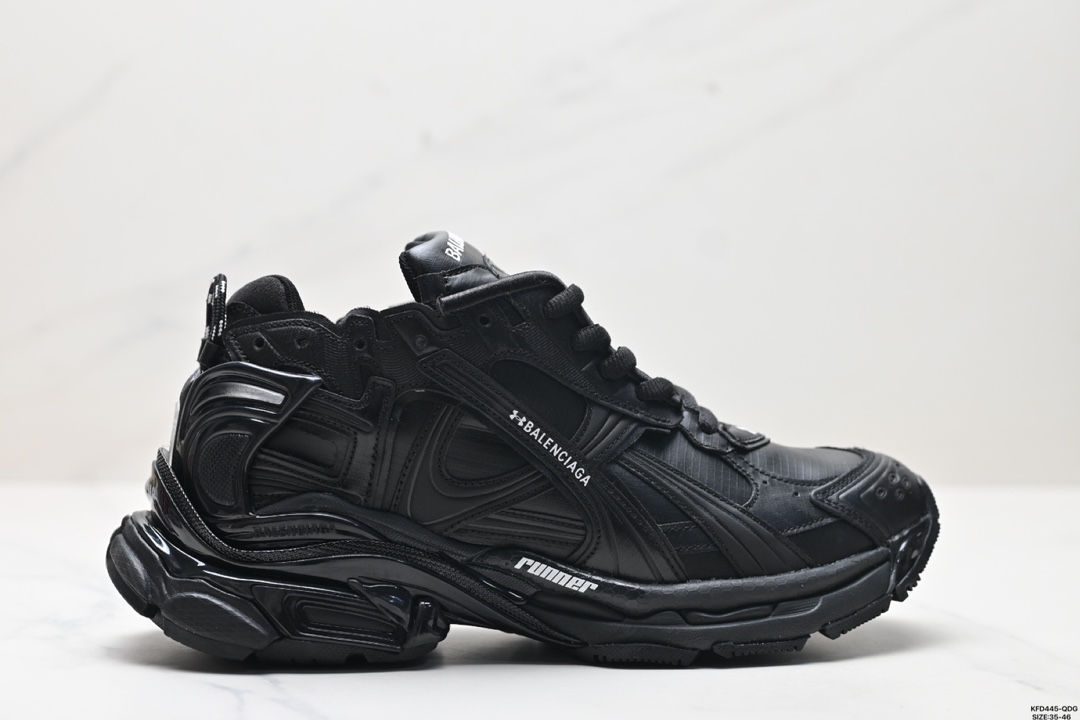 巴黎世家BALENCIAGA Runner Sneaker”Grey/Black/Blue/Red“慢跑系列低帮慢跑鞋  813793 WRUNG 0123