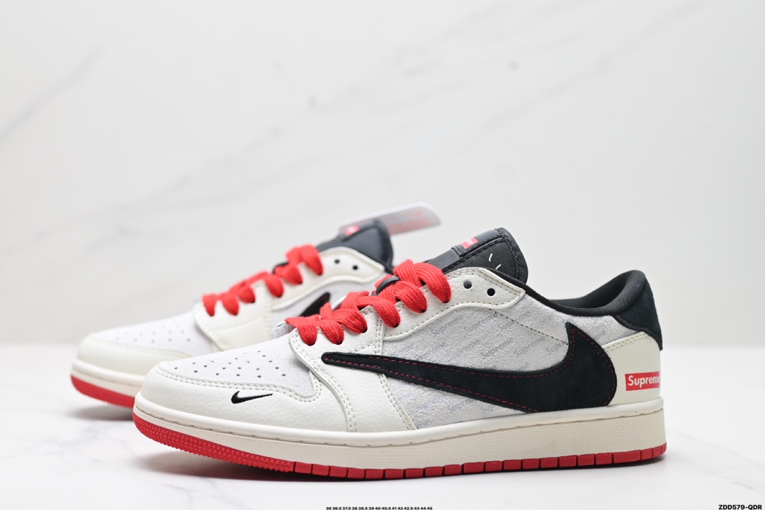AJ1倒勾Travis Scott x Air Jordan 1 ” Reverse Mocha “ AJ1乔1 TS 闪电 联名倒钩 低帮文化篮球鞋   XF8698-007