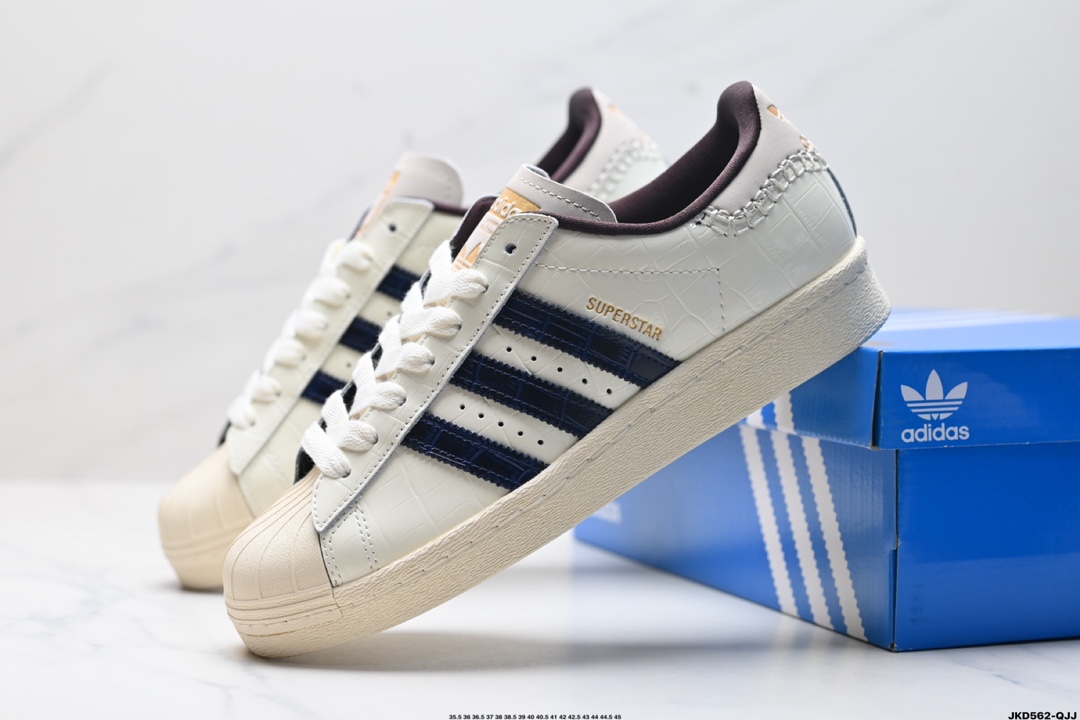 阿迪达斯Adidas三叶草 Originals Superstar贝壳头系列低帮经典百搭休闲运动板鞋  JP7191