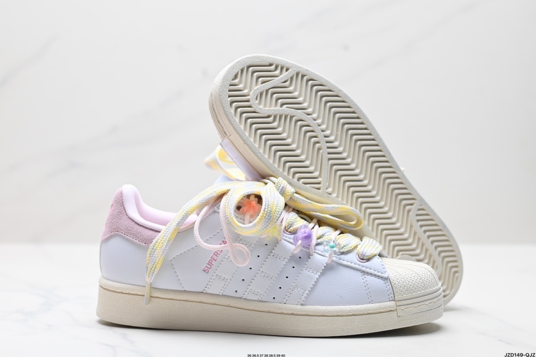 阿迪达斯Adidas三叶草 Originals Superstar贝壳头系列低帮经典百搭休闲运动板鞋  IF1804