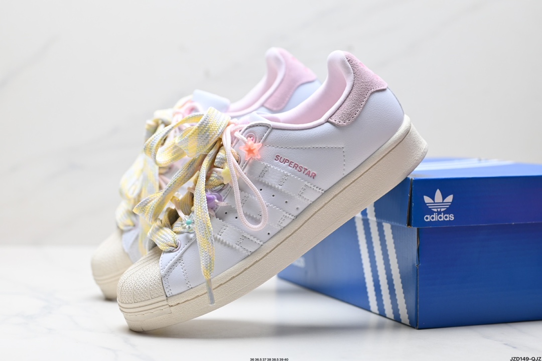 阿迪达斯Adidas三叶草 Originals Superstar贝壳头系列低帮经典百搭休闲运动板鞋  IF1804