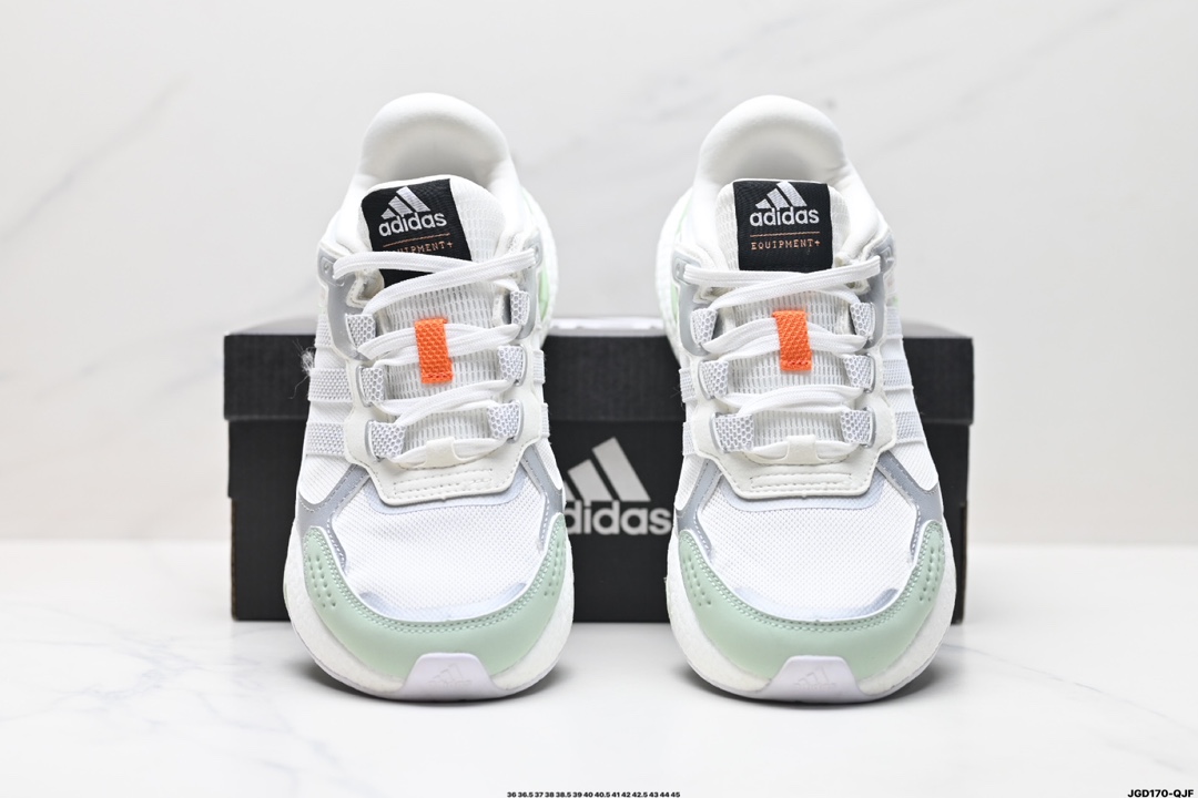 Adidas阿迪达斯官方EQUIPMENT+男女士运动休闲舒适全掌boost 爆米花 跑步鞋  HR2037