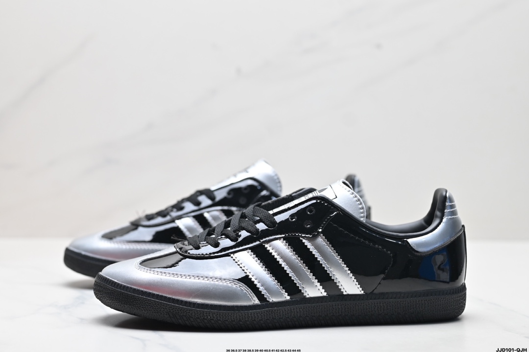 💰110版本 公司级✅阿迪达斯AD Originals Samba Vegan OG桑巴舞系列绅士德训足球风百搭休闲运动板鞋 贷号:IH3364 尺码:36 36.5 37 38 38.5 39 40 40.5 41 42 42.5 43 44 45 ID:JJD101-QJH