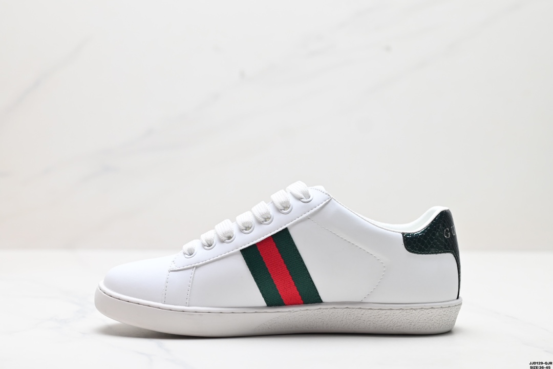 💰120 Gucci古驰 皮革 圆头系带 低帮生活休闲鞋 尺码:36-45 ID:JJD129-QJR