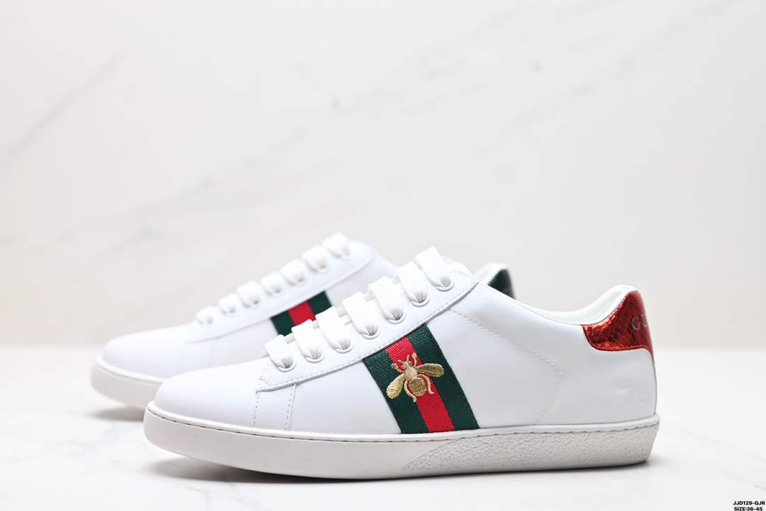 💰120 Gucci古驰 皮革 圆头系带 低帮生活休闲鞋 尺码:36-45 ID:JJD129-QJR