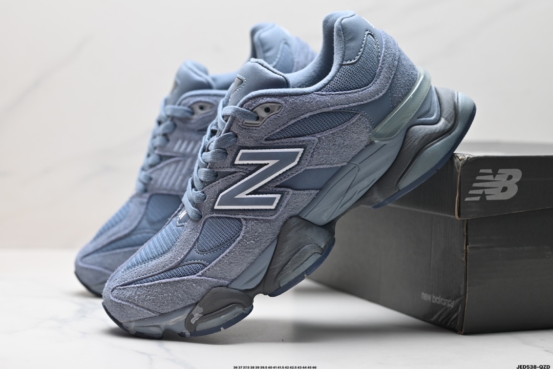 🈴💰170
公司级✅New Balance 公司级版本
NB9060 联名款 复古休闲运动慢跑鞋 
鞋款灵感源自设计师本人对夏日的怀日回忆。鞋面大身由空间双格及磨砂鞋面拼接而生，夏日氛围拉满#采用大面积网眼以及麂皮材质覆盖鞋身，还原经典气质。搭载ABZORB避震科技，由泡沫聚酯制成，上脚可以有效减少由鞋底反弹对身体及双腿的冲击力
货号:U9060APP
Size:36 37 37.5 38 38.5 39.5 40.5 41.5 42 42.5 43 44 45 46
ID:JED538-QZD