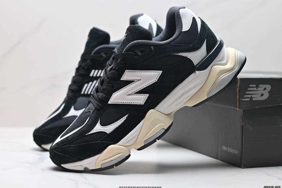 🈴💰170
公司级✅New Balance 公司级版本
NB9060 联名款 复古休闲运动慢跑鞋 
鞋款灵感源自设计师本人对夏日的怀日回忆。鞋面大身由空间双格及磨砂鞋面拼接而生，夏日氛围拉满#采用大面积网眼以及麂皮材质覆盖鞋身，还原经典气质。搭载ABZORB避震科技，由泡沫聚酯制成，上脚可以有效减少由鞋底反弹对身体及双腿的冲击力
货号:U9060APP
Size:36 37 37.5 38 38.5 39.5 40.5 41.5 42 42.5 43 44 45 46
ID:JED538-QZD