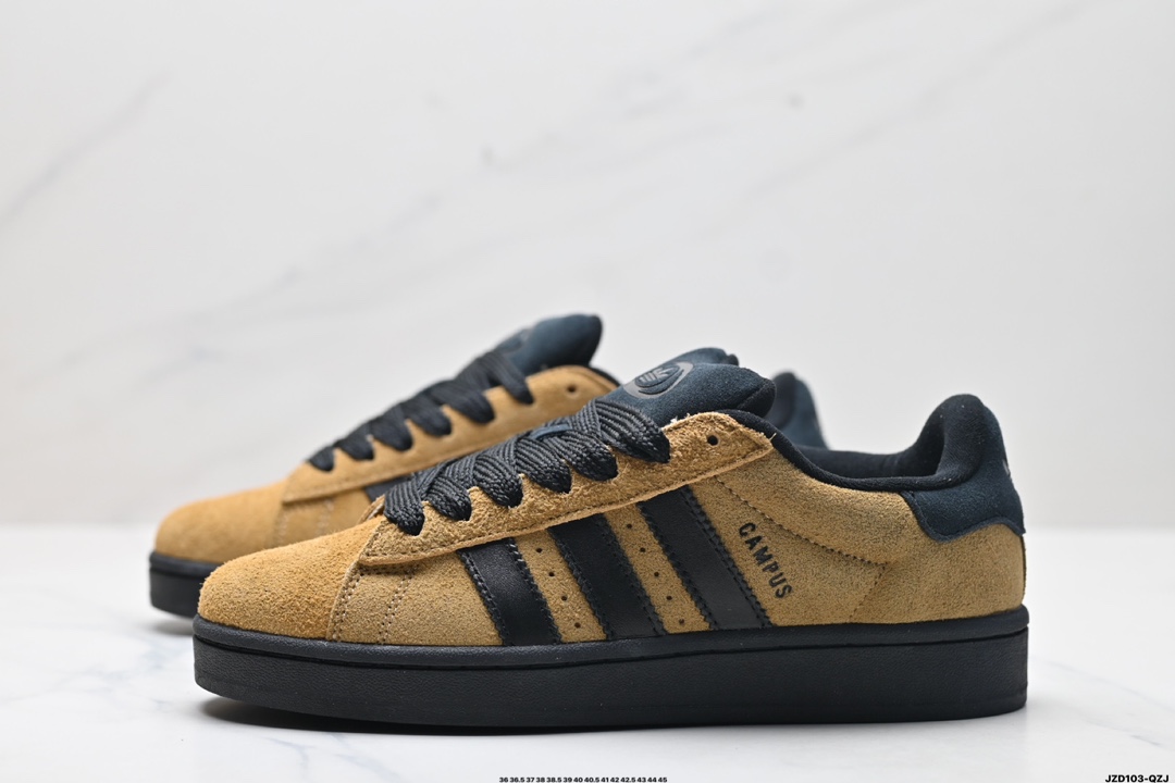 Adidas Originals Campus 00s 学院系列 面包风经典复古低帮百搭休闲运动板鞋  JH8998