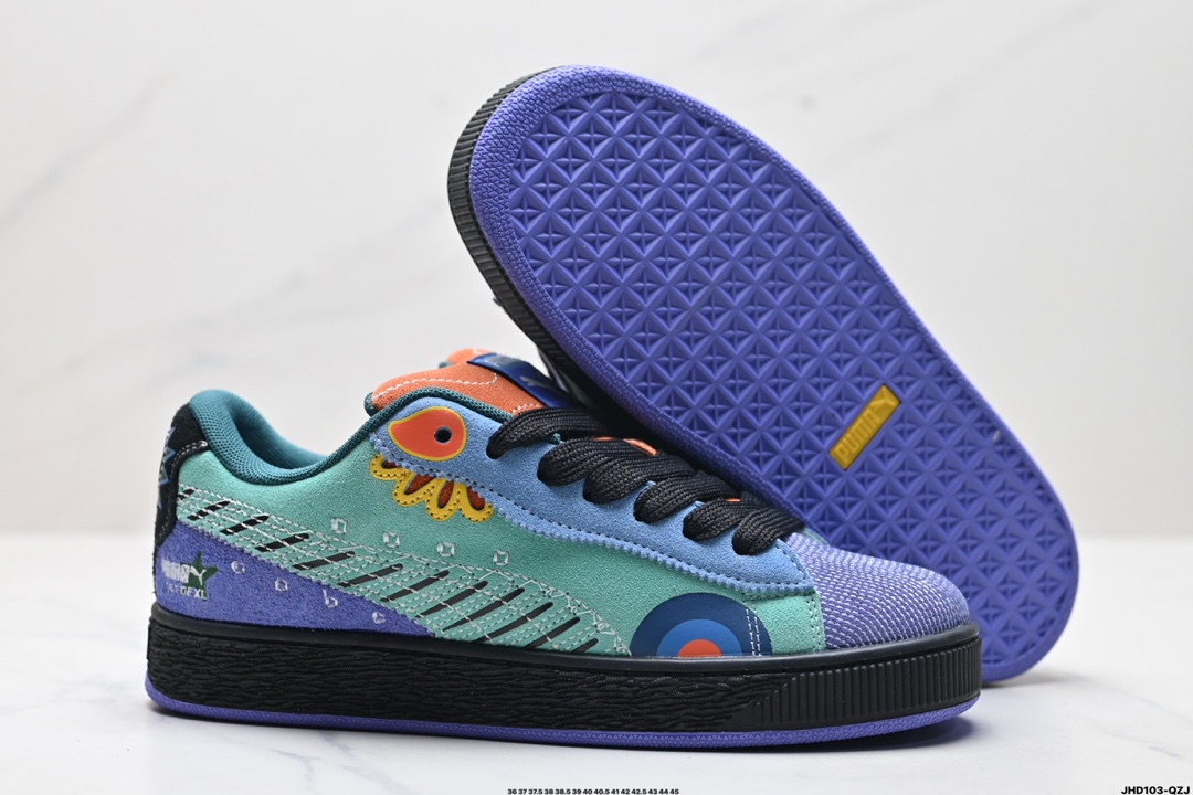 Puma Suede XL DDLM复古单品 彪马 防滑耐磨低帮德训板鞋  398409-01