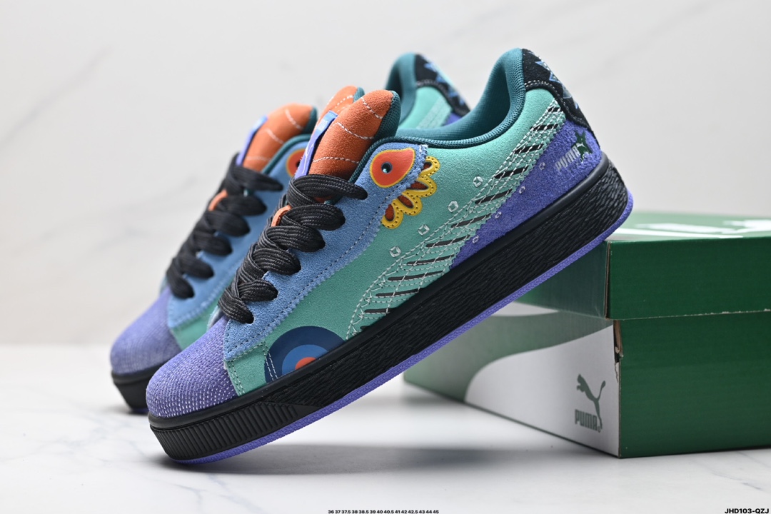 Puma Suede XL DDLM复古单品 彪马 防滑耐磨低帮德训板鞋  398409-01