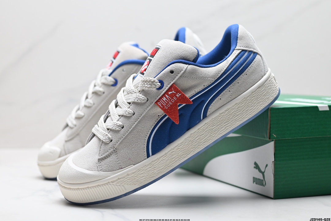 PUMA SUEDE XL CRUSH STAY PUFL防滑耐磨 彪马低帮经典百搭休闲运动板鞋  399671-01