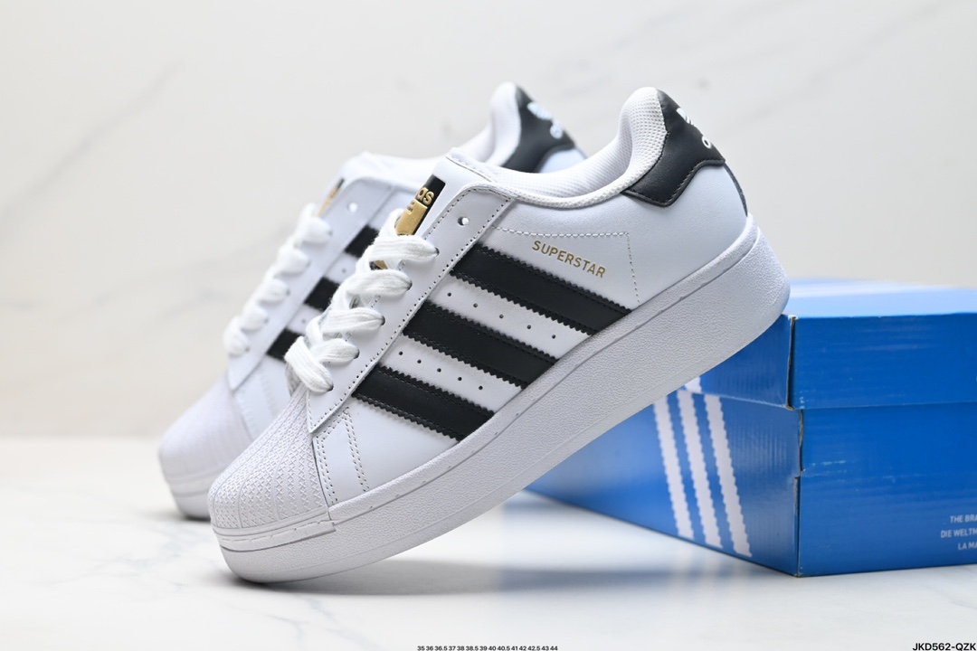 Adidas Originals Superstar XLG 贝壳头厚底休闲板鞋 IE8409