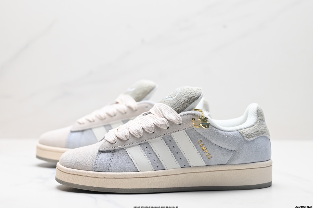 Adidas Originals Campus 00s 学院系列 面包风经典复古低帮百搭休闲运动板鞋  JR8041