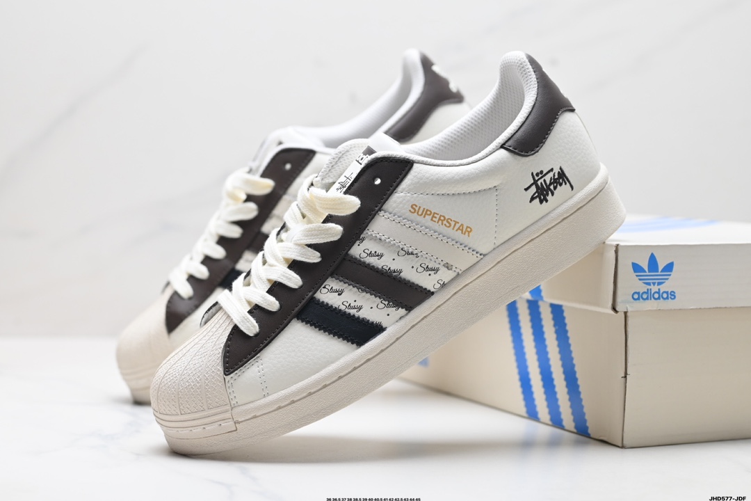 阿迪达斯Adidas三叶草 Originals Superstar贝壳头系列低帮经典百搭休闲运动板鞋   BZ2501