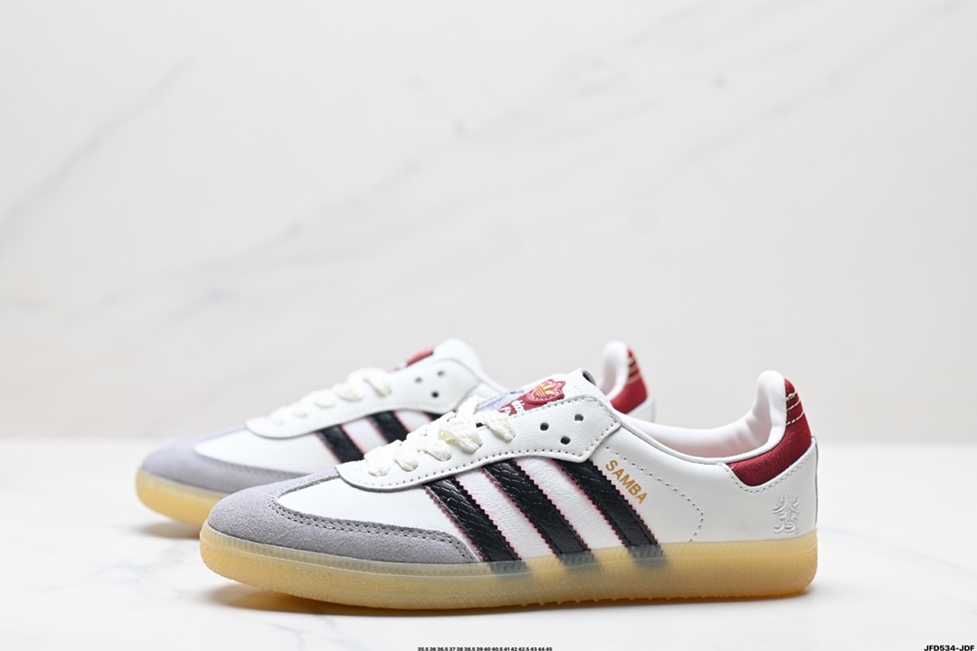 Adidas Originals Samba OG阿迪达斯三叶草休闲鞋男鞋女鞋蛇年限定款新年款经典运动鞋德训鞋  JQ5976