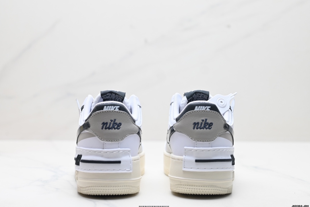 耐克NIKE WMNS Air Force 1 Shadow全新少女系解构主义设计 DZ1847-110