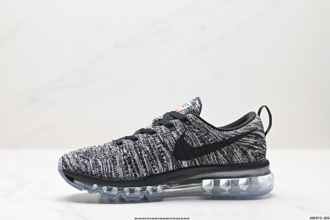 Nike Air Max Flyknit 耐磨轻便 织物减震防滑透气轻便 低帮跑步鞋 620469-404