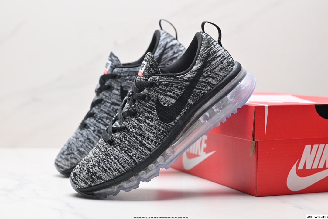 Nike Air Max Flyknit 耐磨轻便 织物减震防滑透气轻便 低帮跑步鞋 620469-404