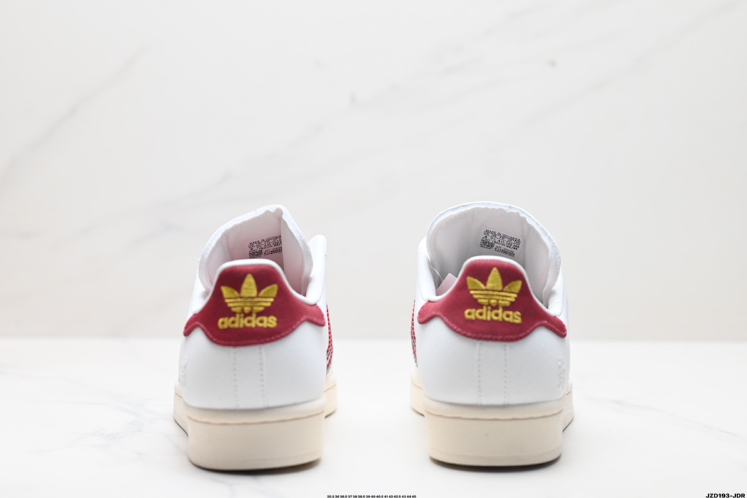 阿迪达斯Adidas三叶草 Originals Superstar贝壳头系列低帮经典百搭休闲运动板鞋  JR8036