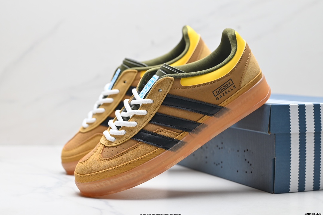 adidas Originals Bad Bunny Gazelle INdoor 三叶草休闲防滑耐磨低帮板鞋  IF9730