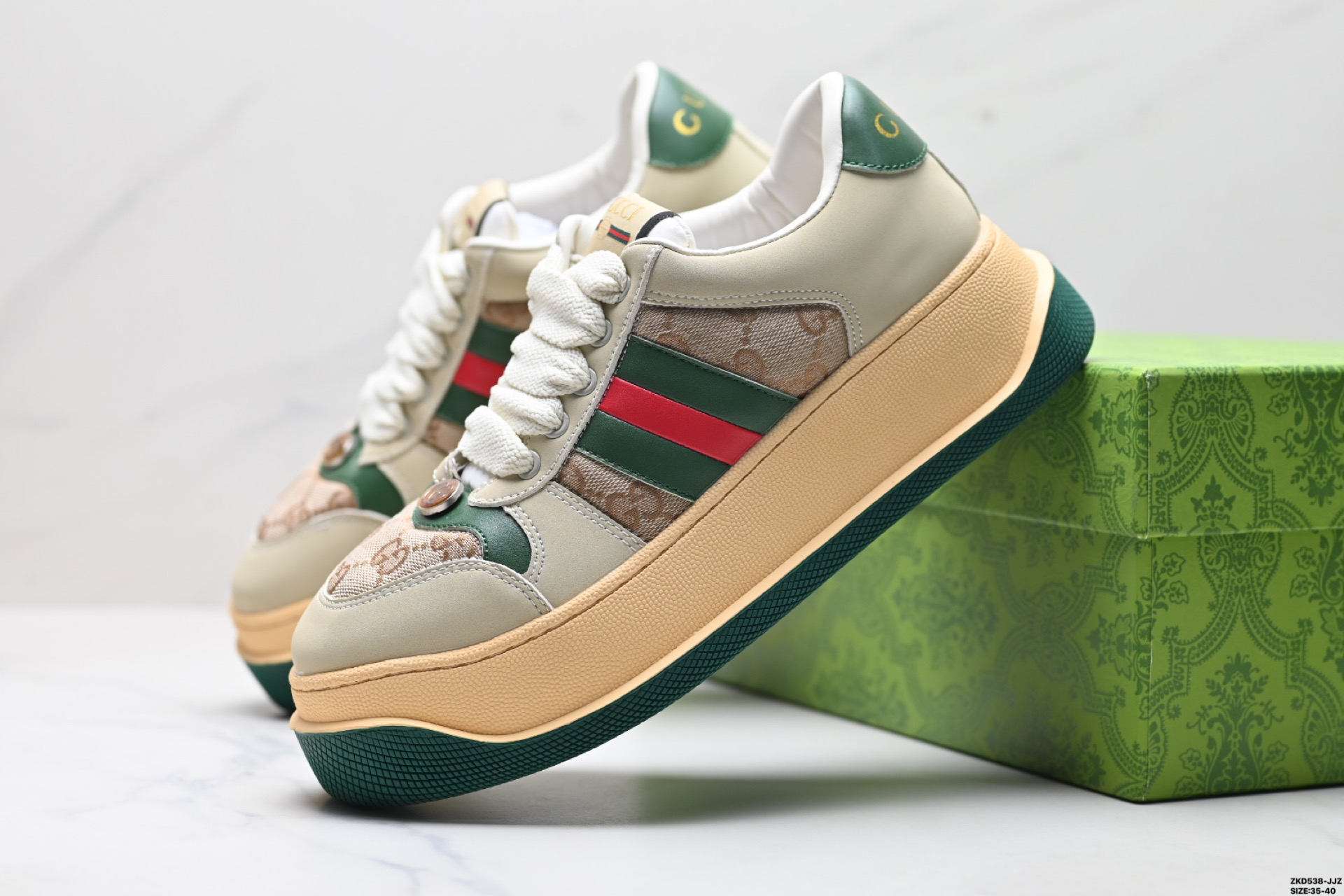 Gucci Skateboard Shoes Rubber Vintage Low Tops