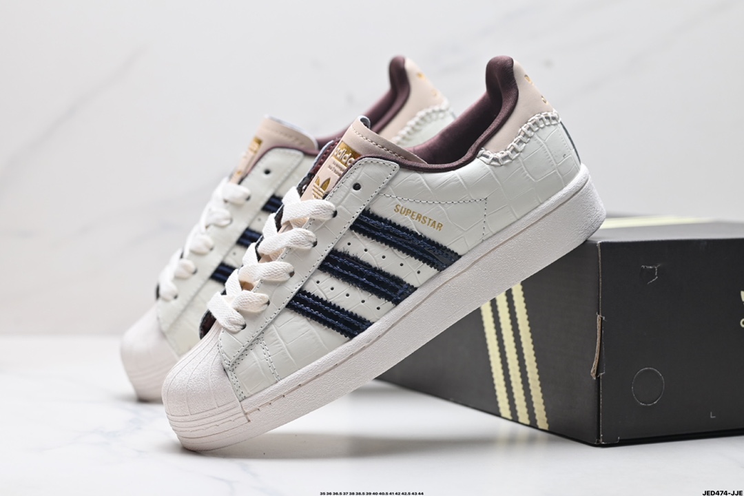 阿迪达斯Adidas三叶草 Originals Superstar贝壳头系列低帮经典百搭休闲运动板鞋  JP7191