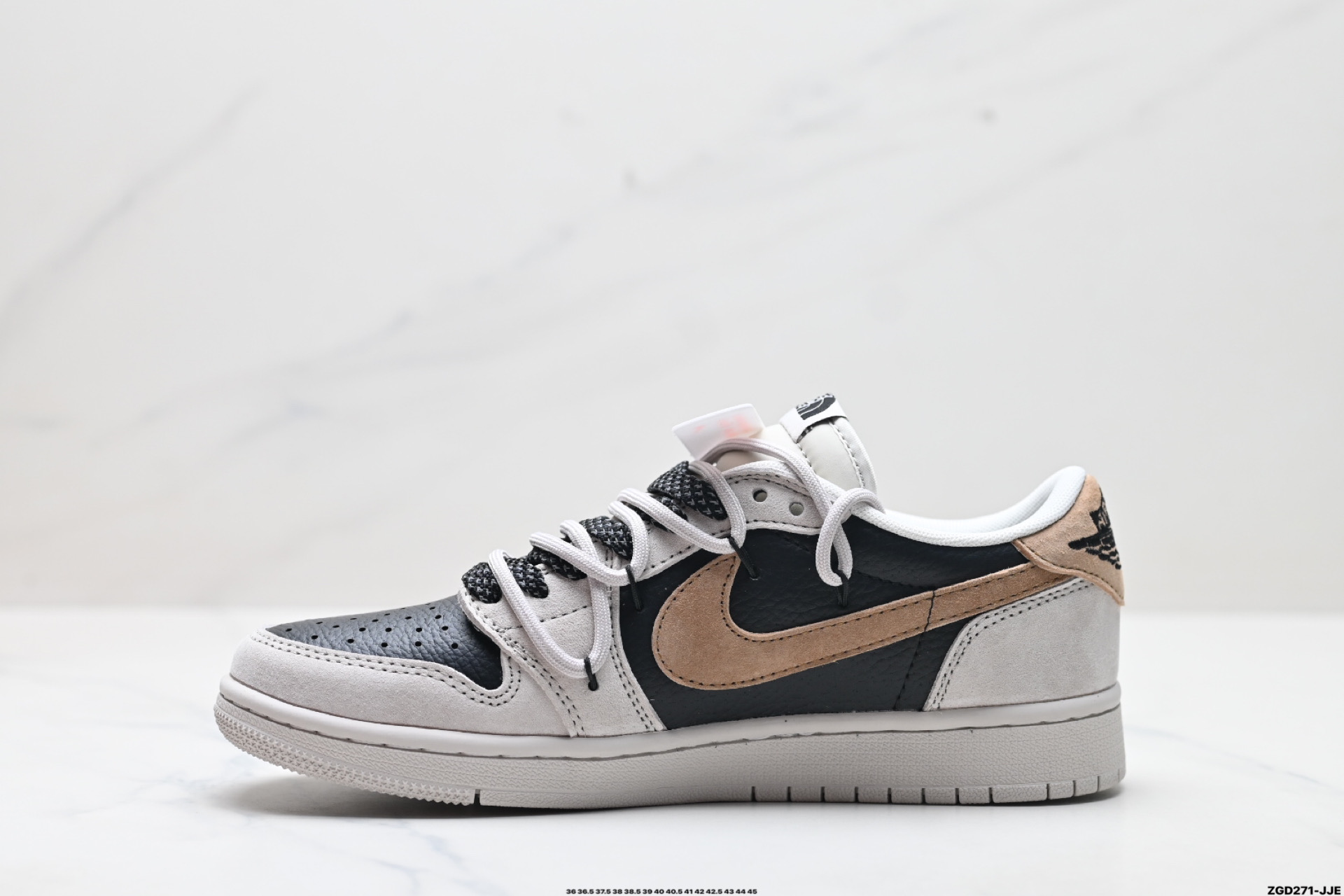 AJ1倒勾Travis Scott x Air Jordan 1 ” Reverse Mocha “ AJ1乔1 TS 闪电 联名倒钩 低帮文化篮球鞋  XS3186-200