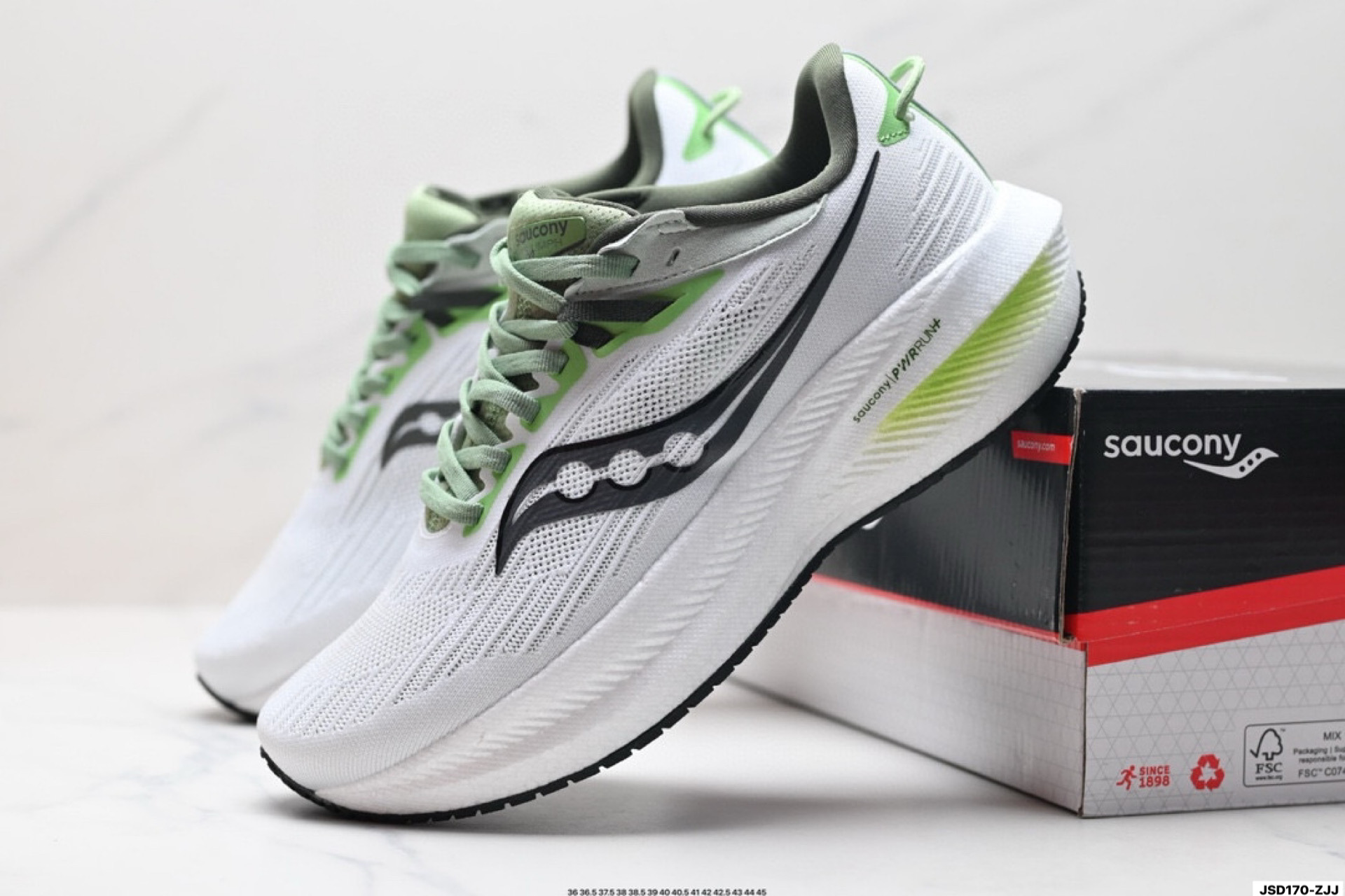 Saucony TRIUMPH 21 索康尼胜利 旗舰级缓震 慢跑减震透气 低帮训练跑步鞋 S20881-12