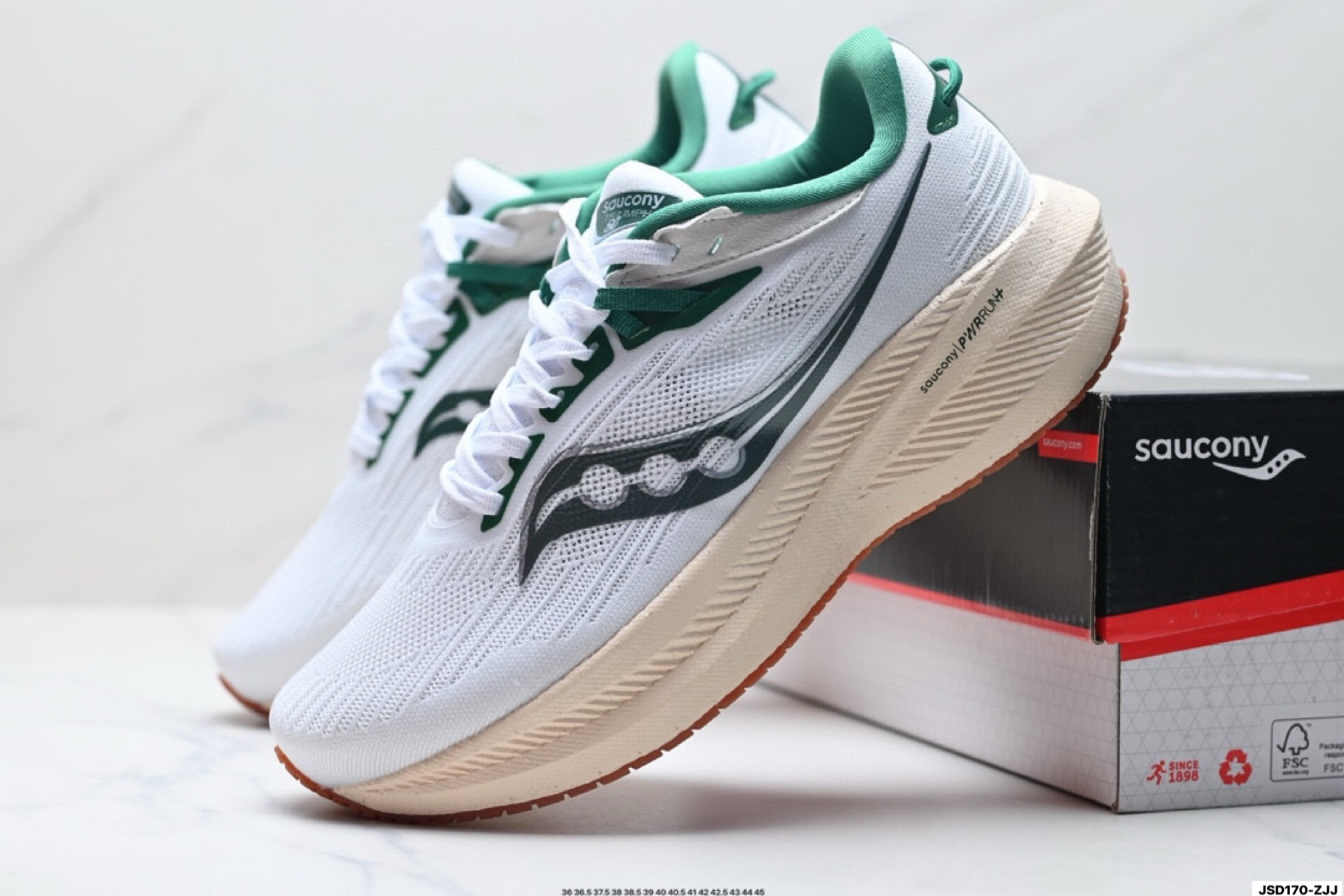 Saucony TRIUMPH 21 索康尼胜利 旗舰级缓震 慢跑减震透气 低帮训练跑步鞋 S20881-12