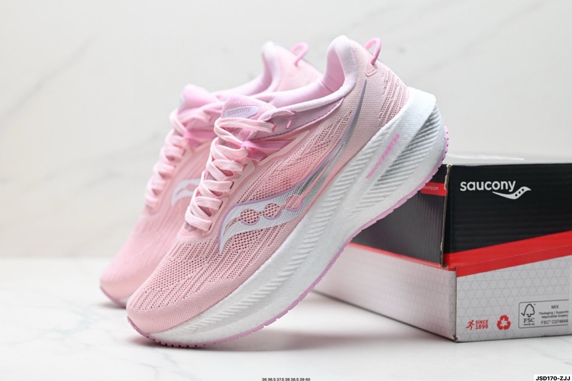 Saucony TRIUMPH 21 索康尼胜利 旗舰级缓震 慢跑减震透气 低帮训练跑步鞋 S20881-12