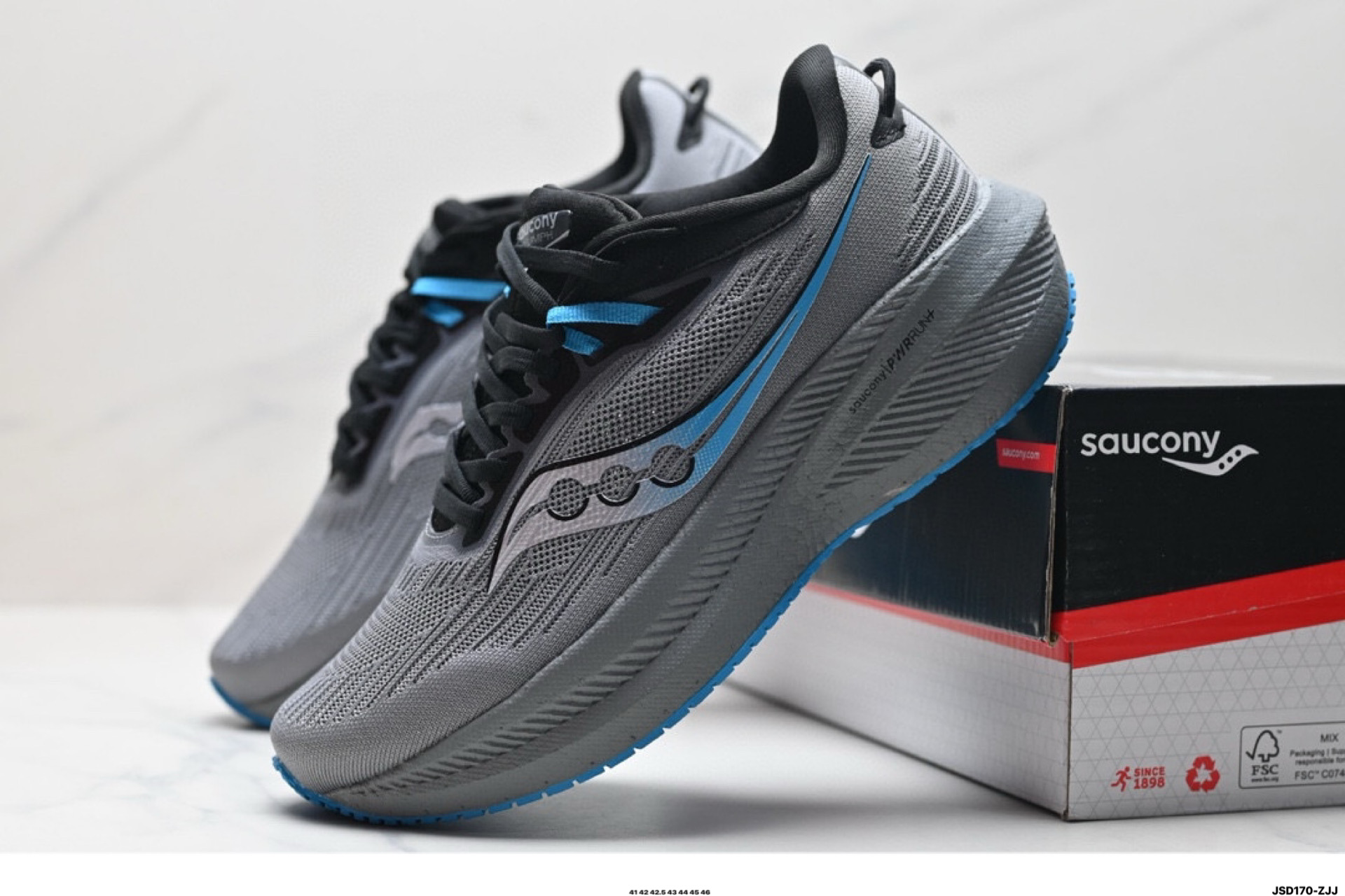 Saucony TRIUMPH 21 索康尼胜利 旗舰级缓震 慢跑减震透气 低帮训练跑步鞋 S20881-12