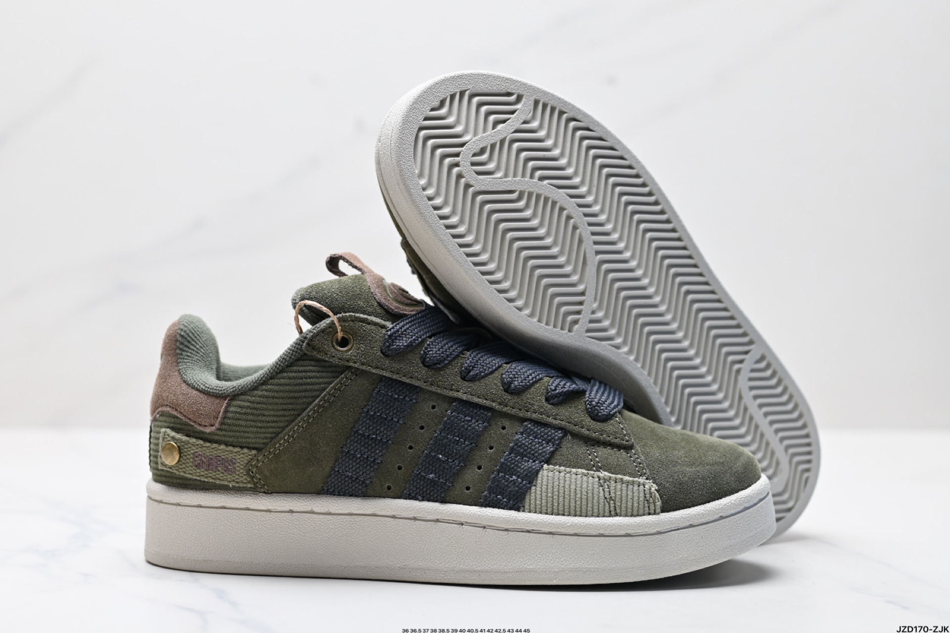 阿迪达斯Adidas Originals Campus 00s系列 面包风经典复古低帮百搭休闲运动板鞋 IF4339