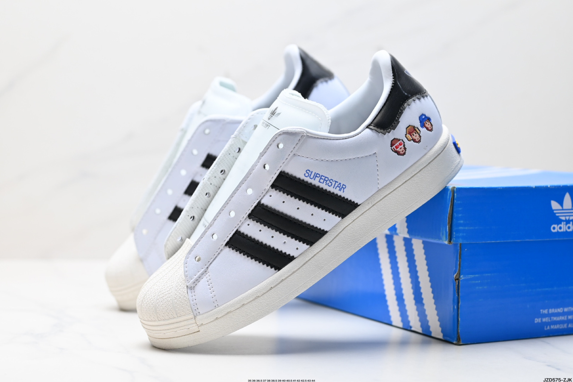 阿迪达斯Adidas三叶草 Originals Superstar贝壳头系列低帮经典百搭休闲运动板鞋 JR8036