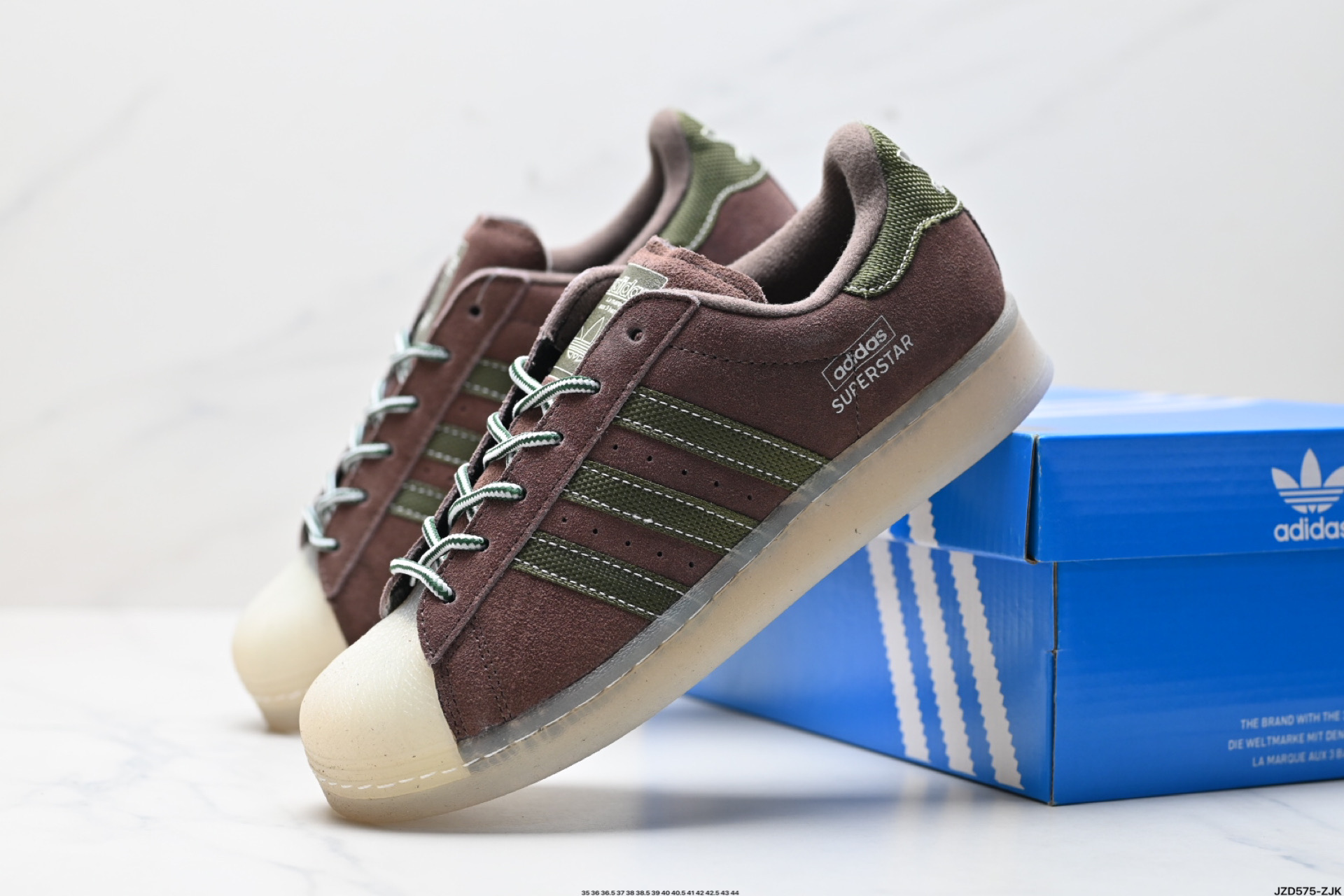 阿迪达斯Adidas三叶草 Originals Superstar贝壳头系列低帮经典百搭休闲运动板鞋 JR8036