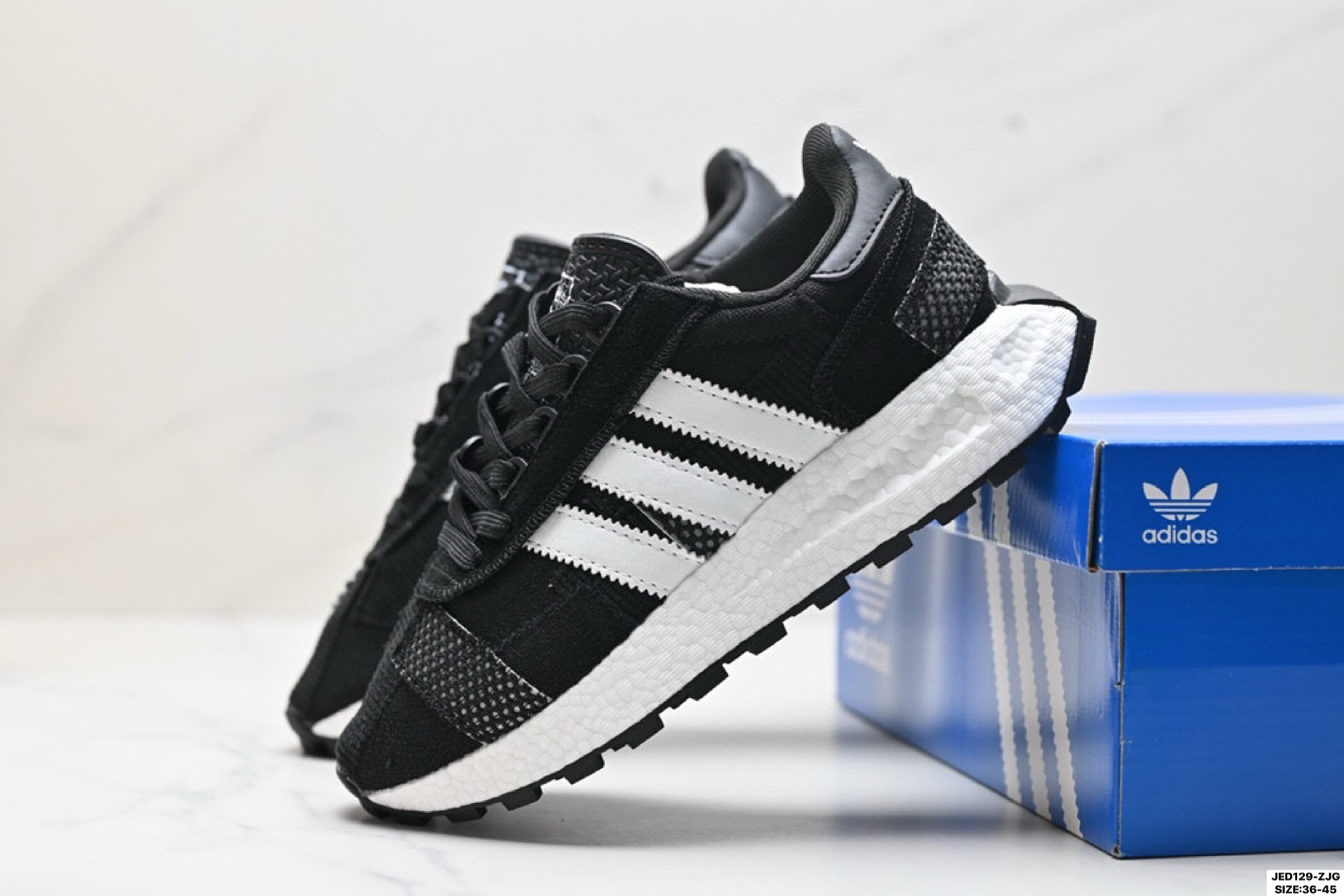 阿迪达斯Adidas Retropy E5阿迪新款运动休闲爆米花 三叶草 厚底 跑鞋 GX6364