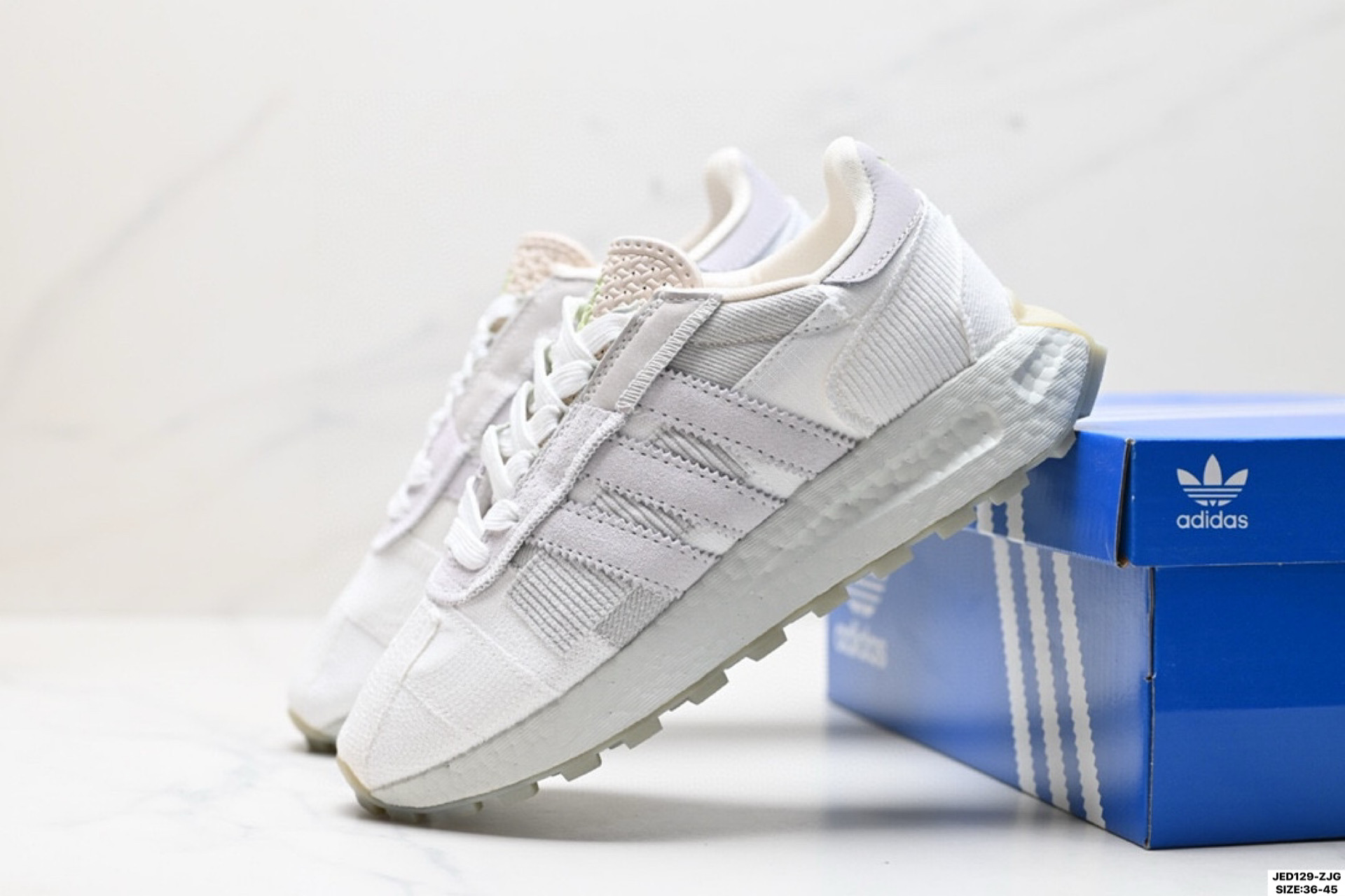 阿迪达斯Adidas Retropy E5阿迪新款运动休闲爆米花 三叶草 厚底 跑鞋 GX6364